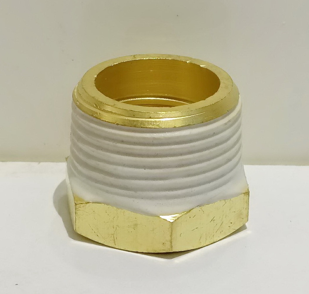 Best Selling Brass Threaded Pipe Plumbing Pipe Fittings Cap 3/4*1/2 Inch For Water System