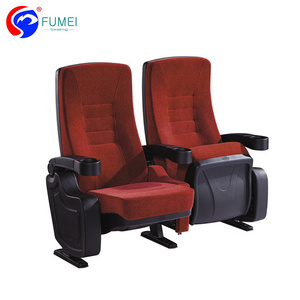 Modern Cinema Chairs Prices,Luxury cinema seat theatre cinema movie chair with drink holder,Fabric cinema chair manufacturer