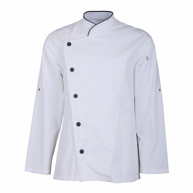 Chef Coat Uniforms Made in Myanmar Cheap Price Customized Fire Resistant Kitchen White Woven Sets Cook Uniform OEM Accept XS-5XL