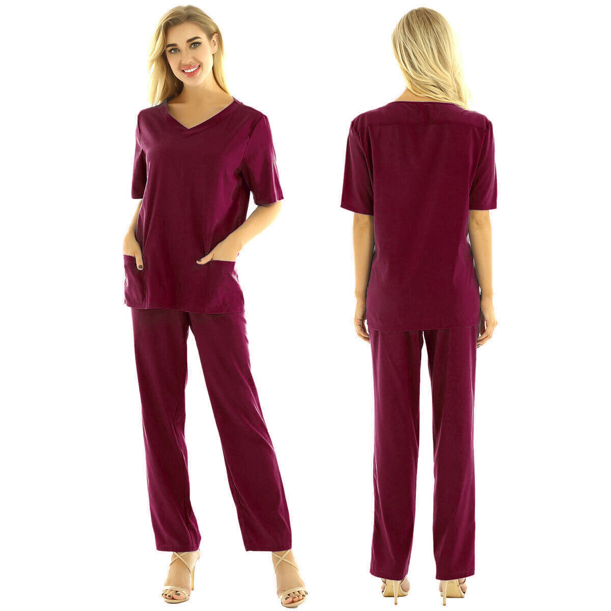 Fuxin Fuyi Apparel Hospital nurse scrub set nurse uniform medical scrubs textil scrubs dropship sets hospital girls uniform