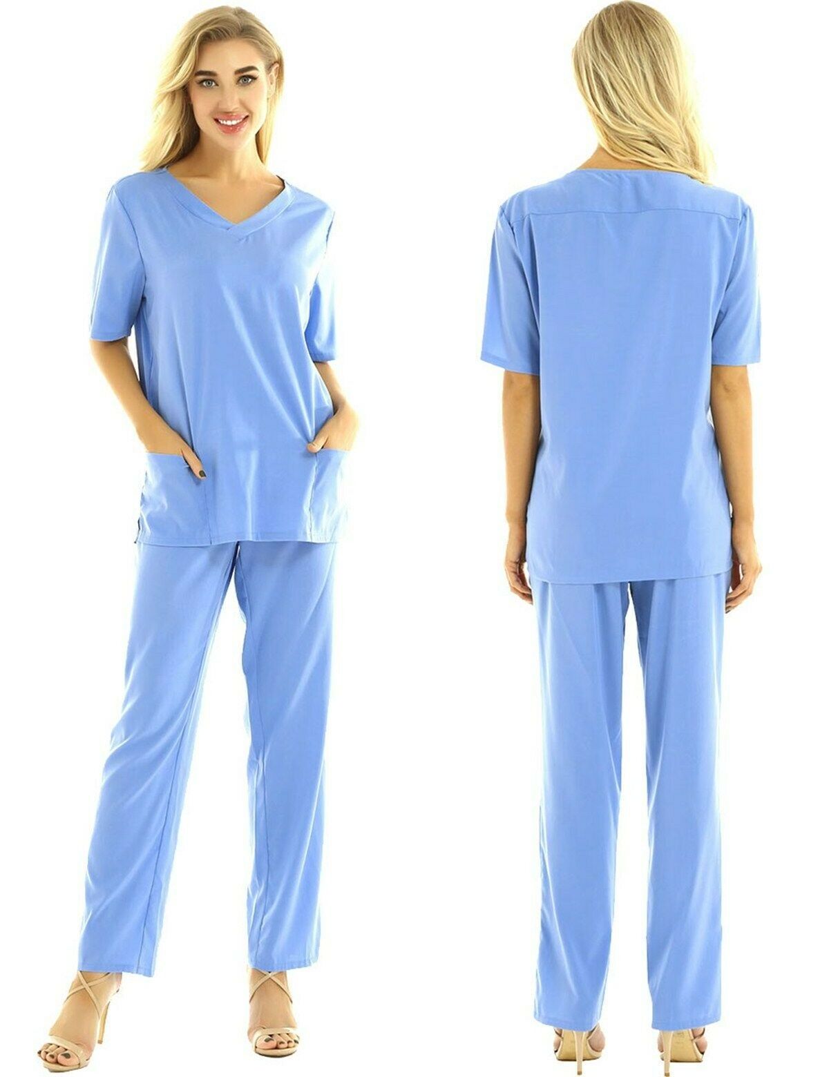 Fuxin Fuyi Apparel Hospital nurse scrub set nurse uniform medical scrubs textil scrubs dropship sets hospital girls uniform