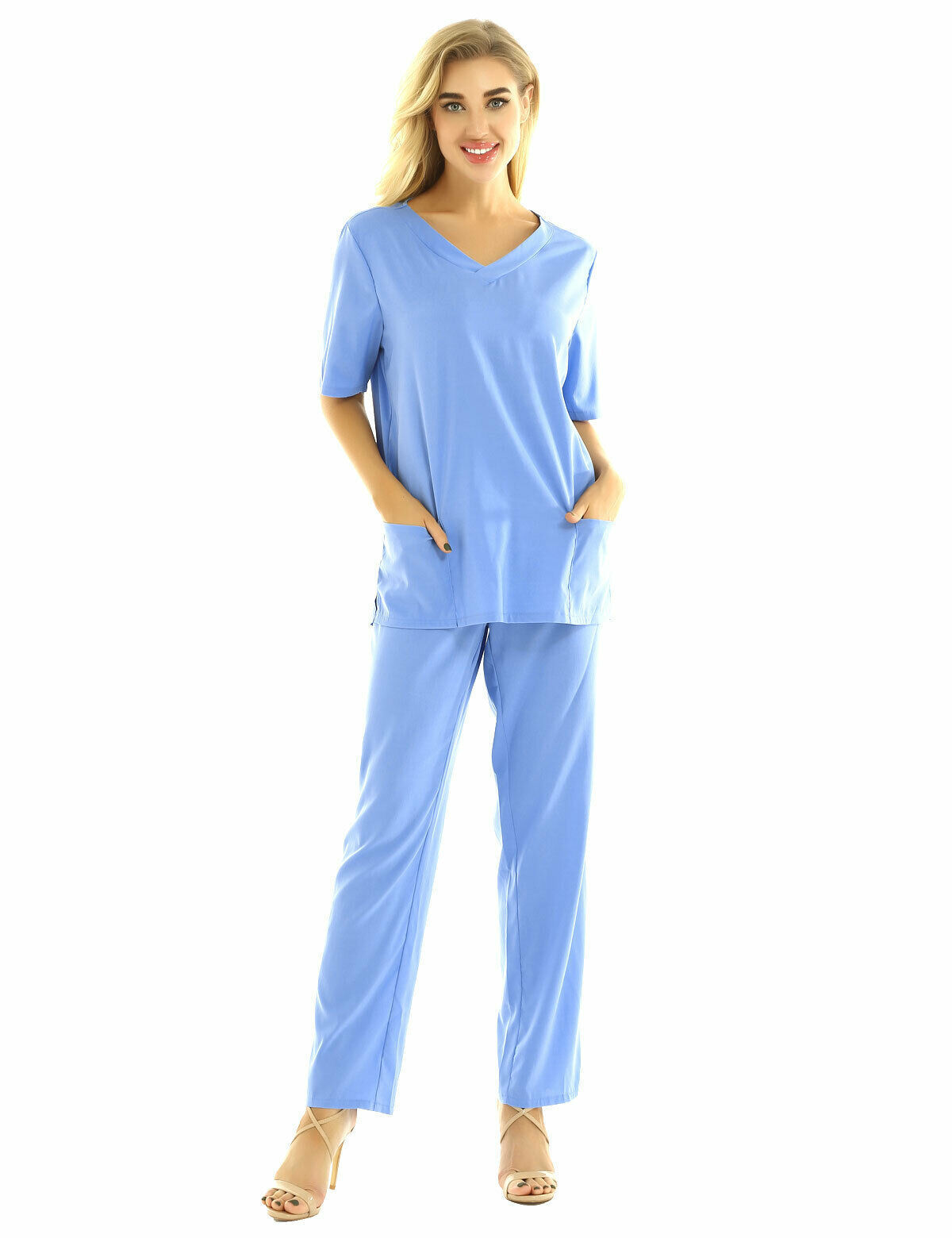 Fuxin Fuyi Apparel Hospital nurse scrub set nurse uniform medical scrubs textil scrubs dropship sets hospital girls uniform