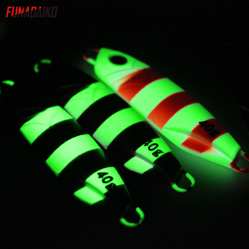 Funadaiko Slow Swing Jig Bait speed metal jig metal lures Hard Metal Fishing Luminous Lead Fish lure For Saltwater