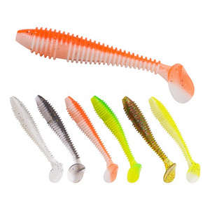 FUNADAIKO worm soft lures fishing artificial silicone bait soft plastic lure suit attractive lead Hooks swimbait swivel bass ta