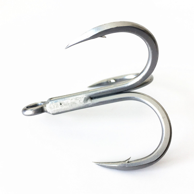 Raptor-Z Strong Treble Hook 1/0 2/0 3/0 4/0 5/0 Saltwater Fishing High Carbon Treble Hook With Barbed 6071-4X-HG