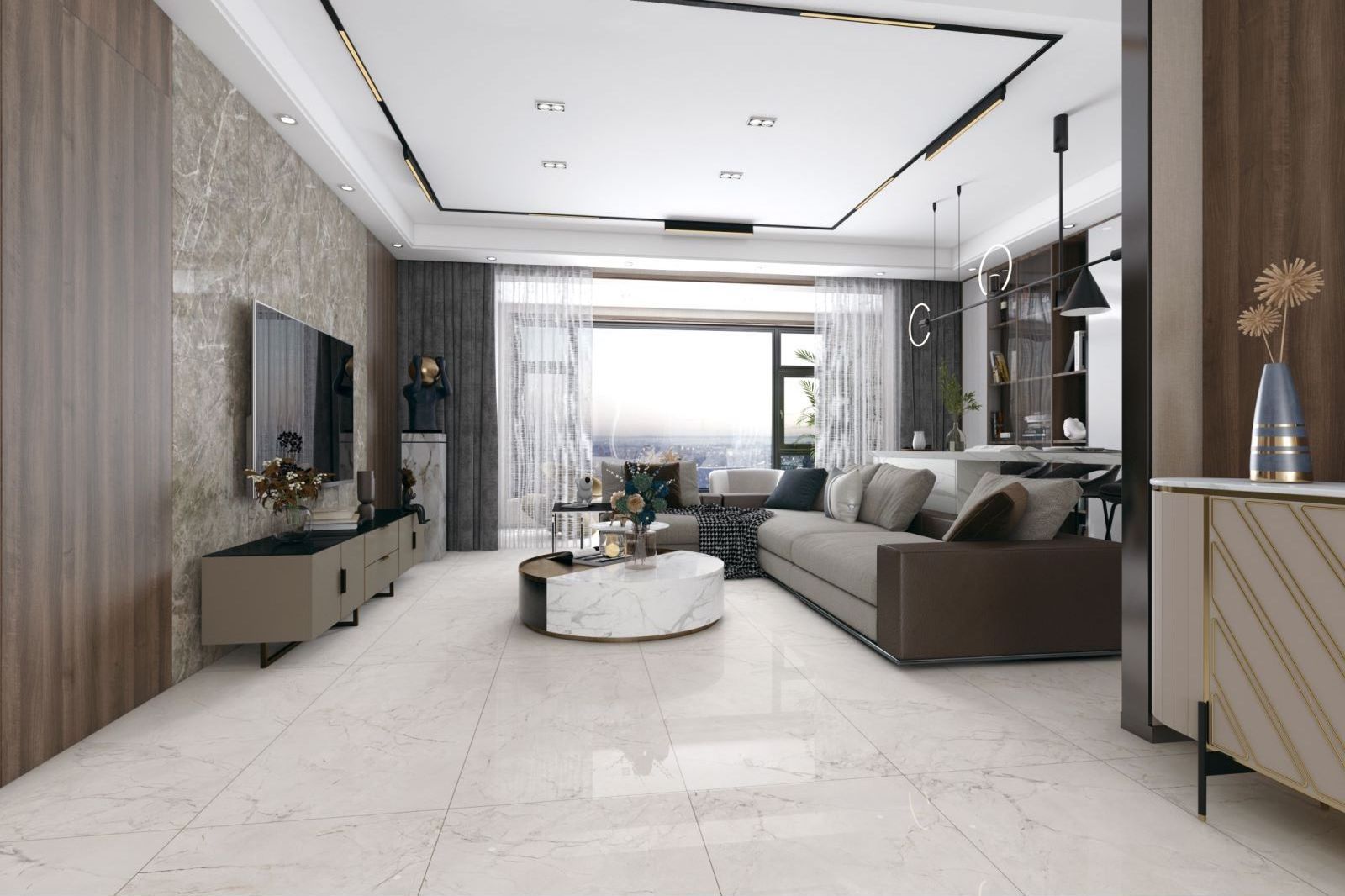 Ceramic tiles white 600*1200 floor tiles for cheap price