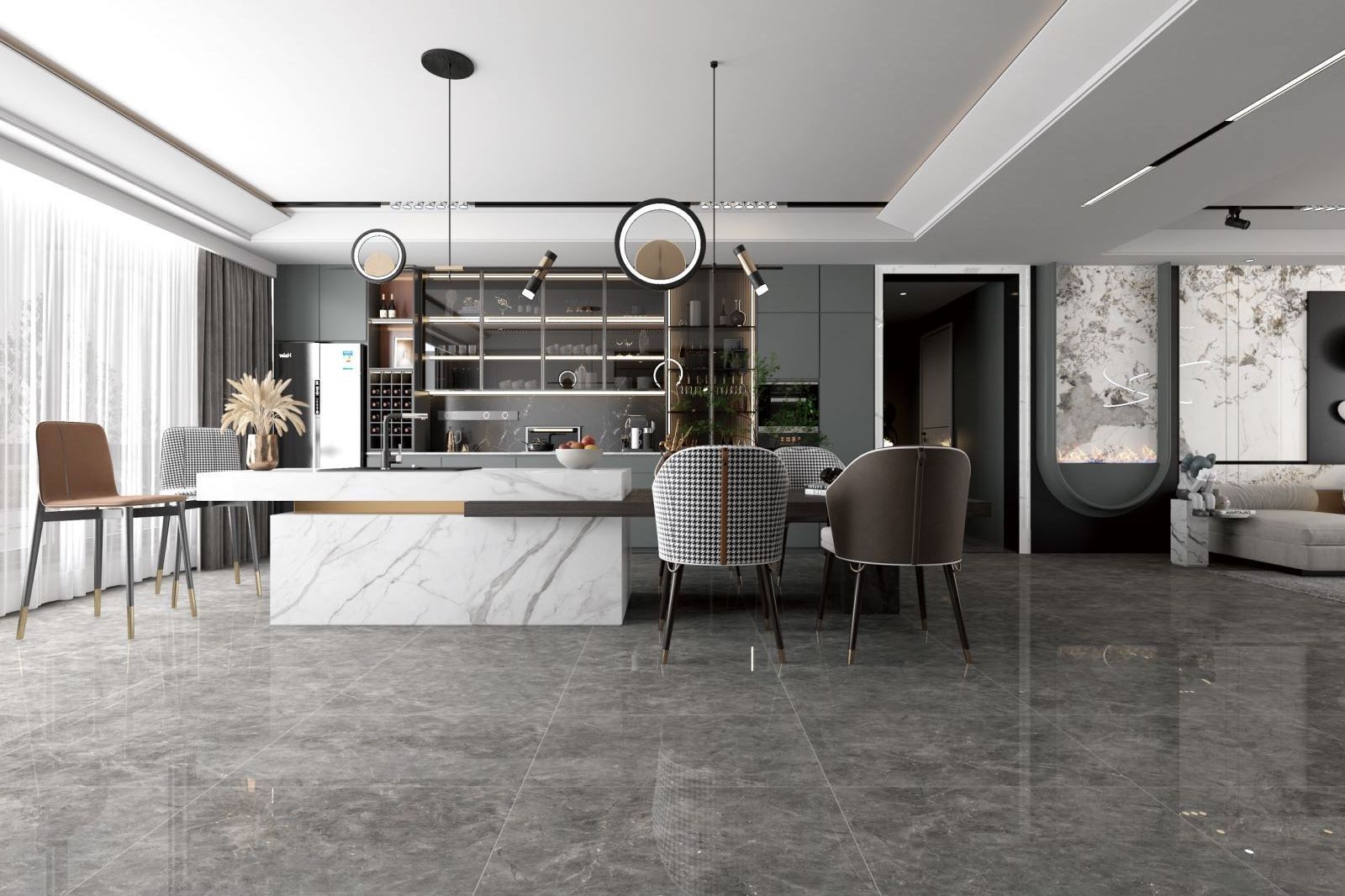 Ceramic tiles grey 800*800 factories in china floor tiles for cheap price