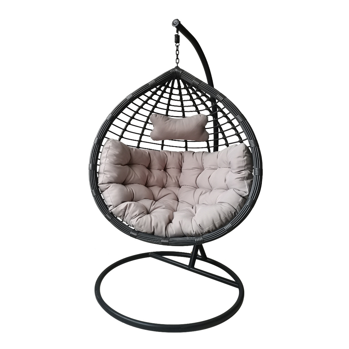 Cheap price indoor outdoor modern hanging swing chair patio rattan swing clear chair