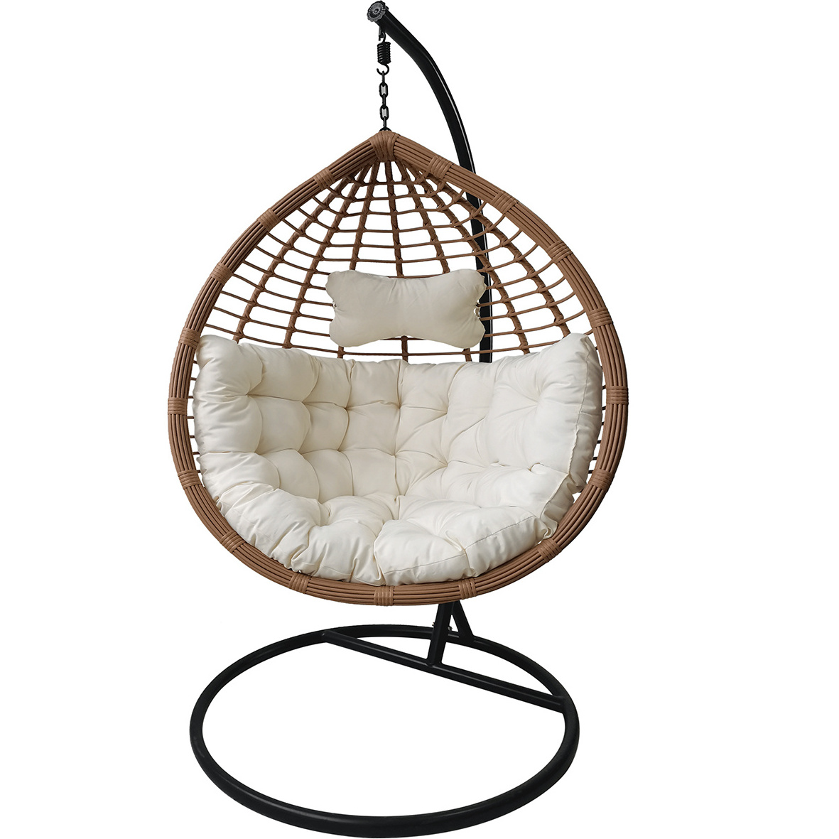 Cheap price indoor outdoor modern hanging swing chair patio rattan swing clear chair