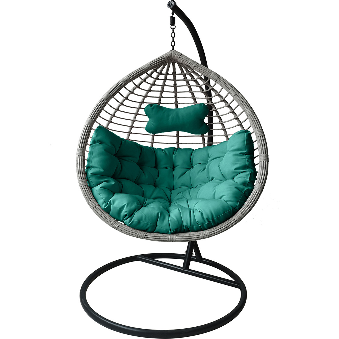 Cheap price indoor outdoor modern hanging swing chair patio rattan swing clear chair