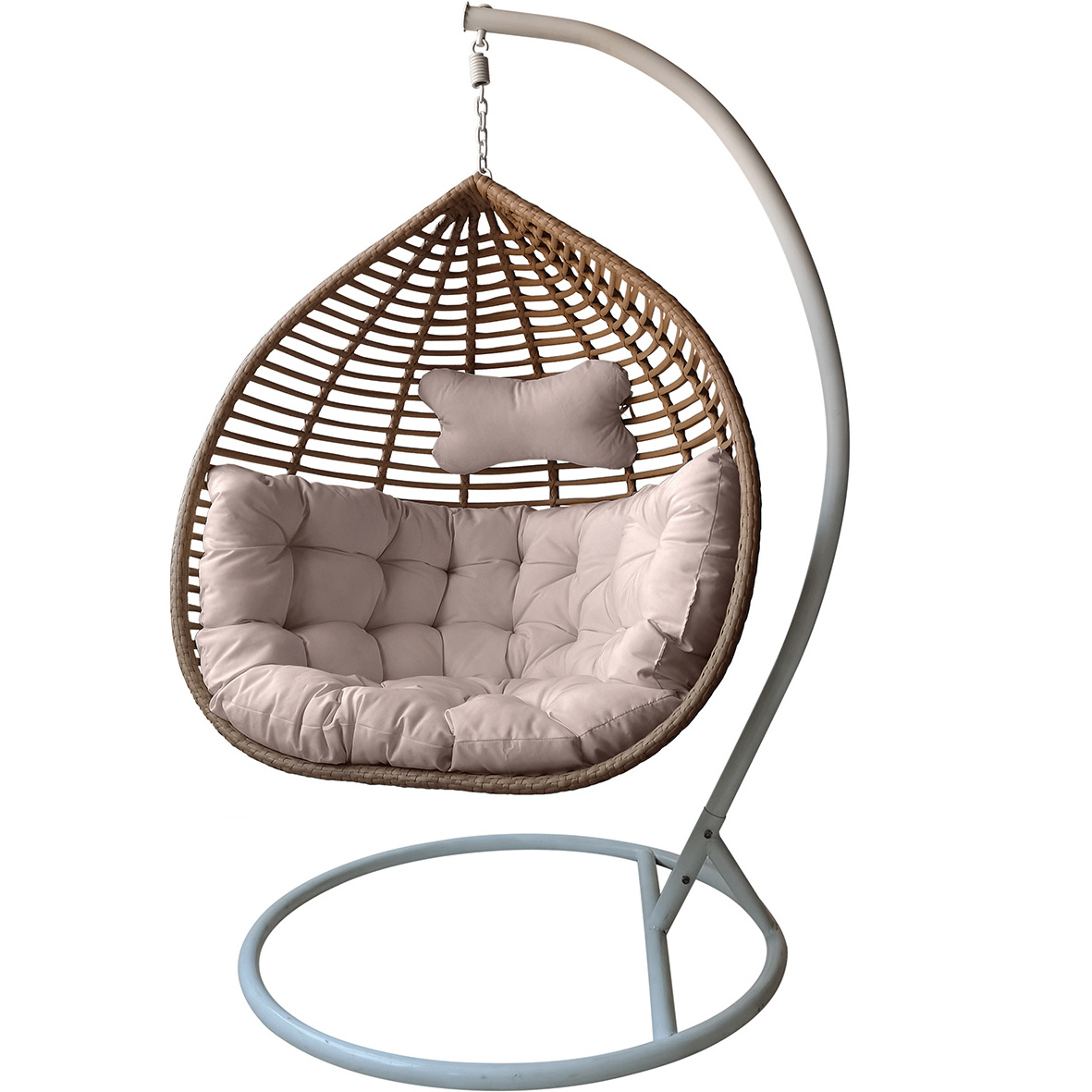 Garden Furniture indoor hanging chair swing outdoor patio swing chair with stand and cushion