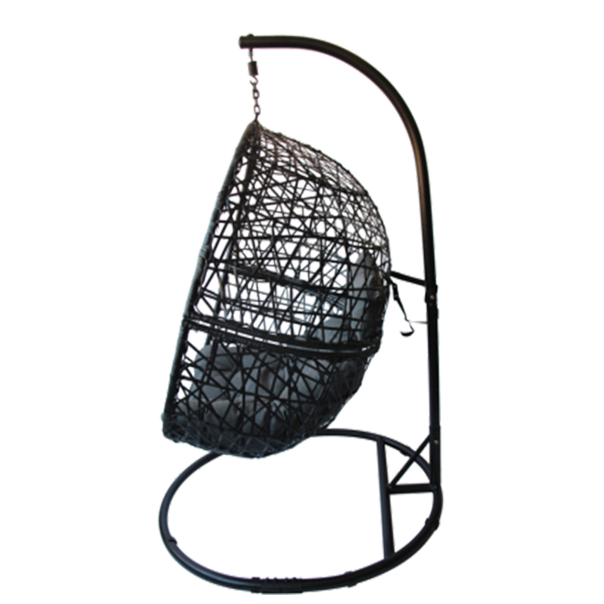 Patio Rattan Garden Wicker Outdoor Furniture Single Seater Outdoor Hammock Egg Hanging Swing Chair