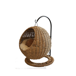 Eco-Life Pet Furniture Natural Series Balcony Decorate Indoor Cute Cat Little Dog Swing Chairs