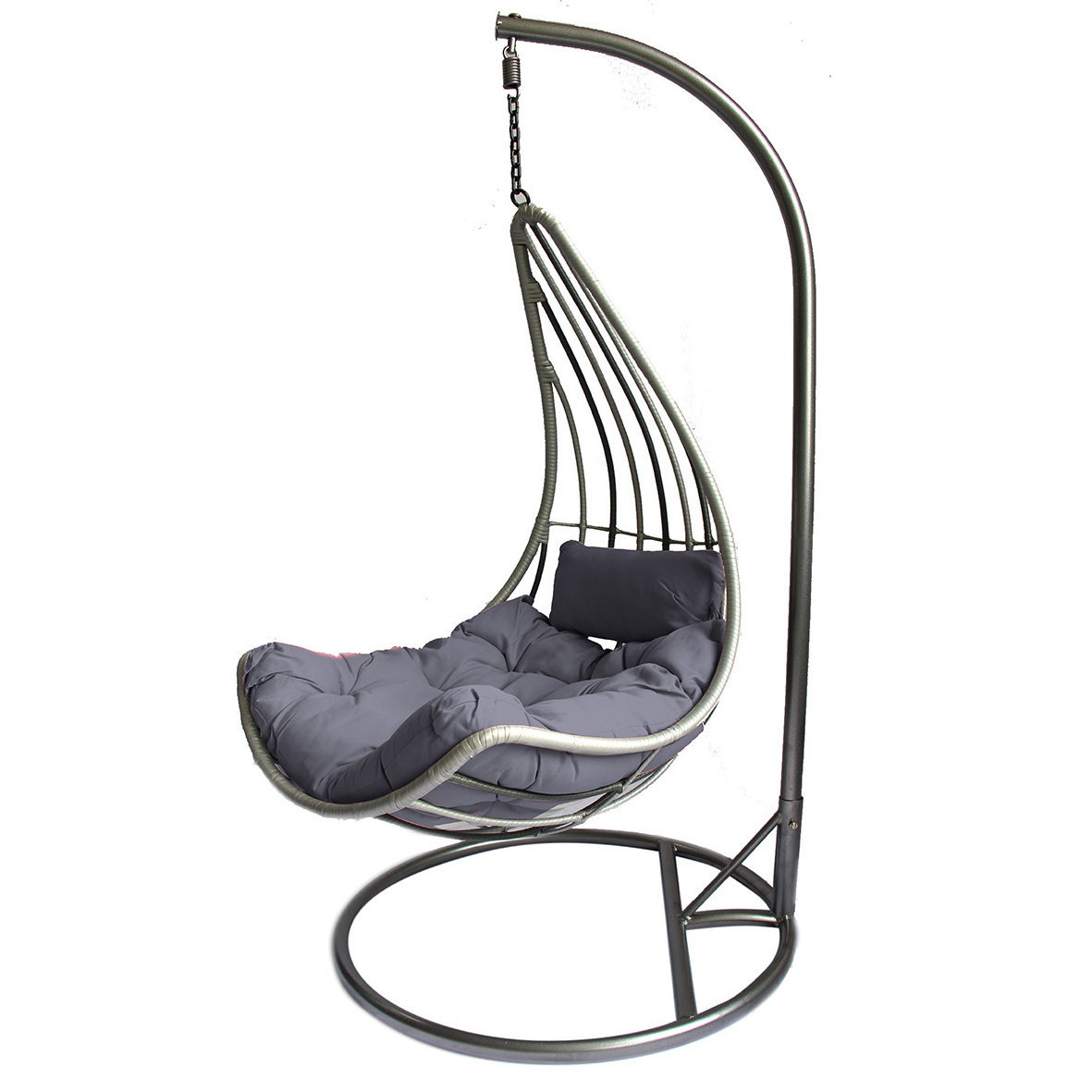 Hot Sale Outdoor Leisure Rattan Swing Chair Modern Garden Hammock Rattan Hanging Chair