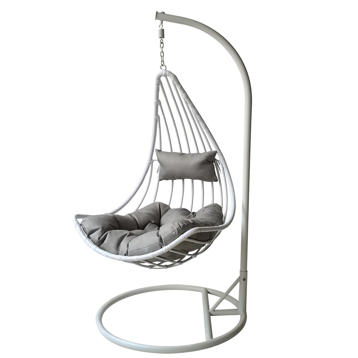 Hot Sale Outdoor Leisure Rattan Swing Chair Modern Garden Hammock Rattan Hanging Chair