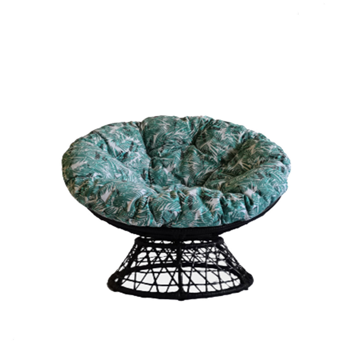 High Quality  Cheap Rattan Swivel Chair Rotated 360 Patio Seating Outdoor Papasan Egg chair PE Rattan Modern Leisure Furniture