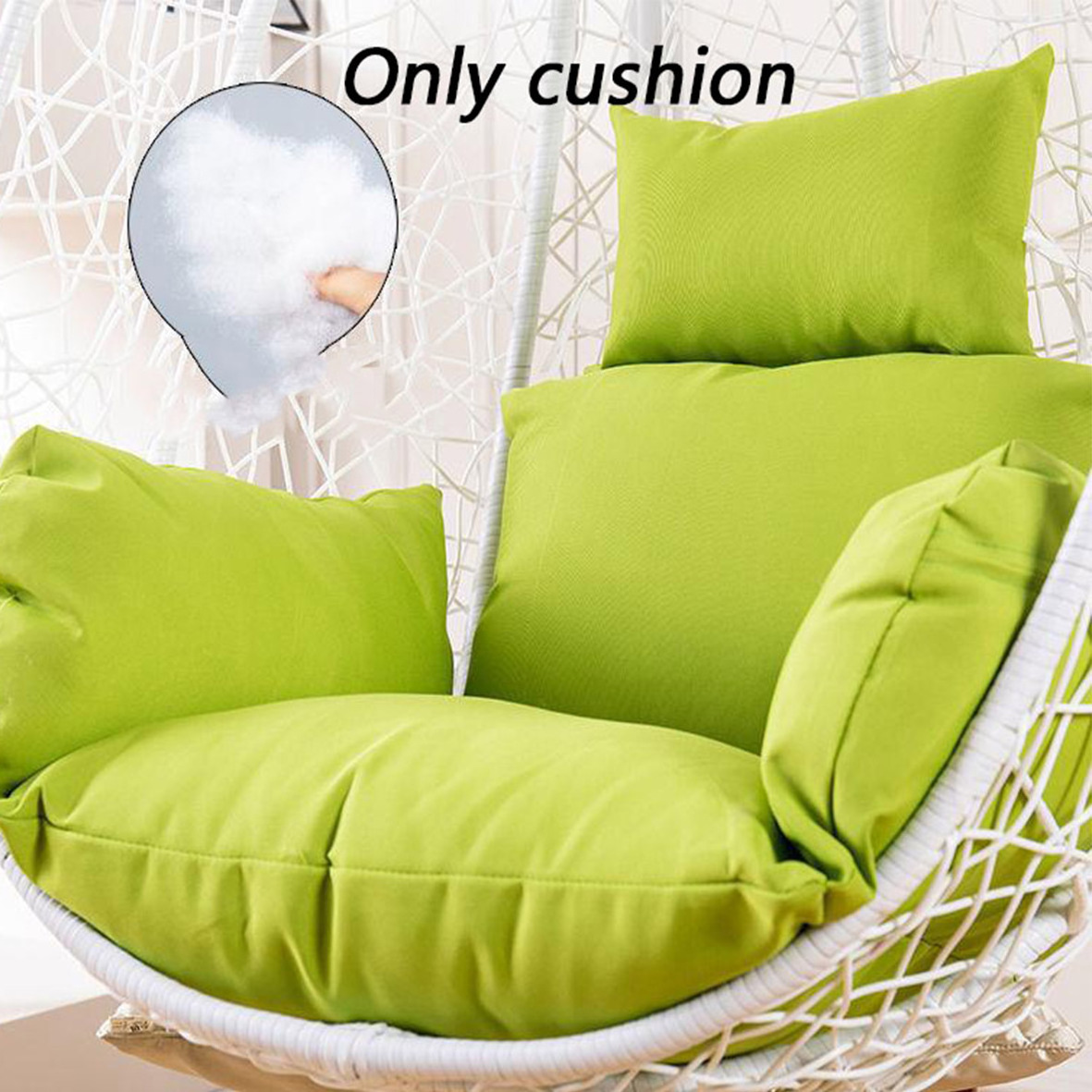 Wholesale high quality Bird's nest seat waterproof stuffed doll cotton egg chair seat cushion