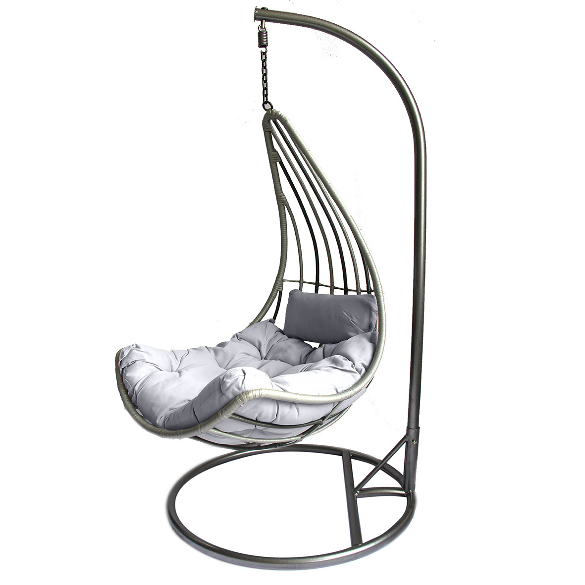 Hot Sale Outdoor Leisure Rattan Swing Chair Modern Garden Hammock Rattan Hanging Chair