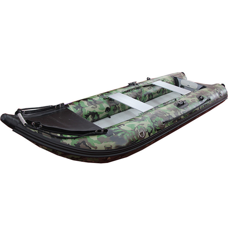 High quality camo color inflatable Kaboat PVC inflatable fishing kayak boat 12ft 14ft