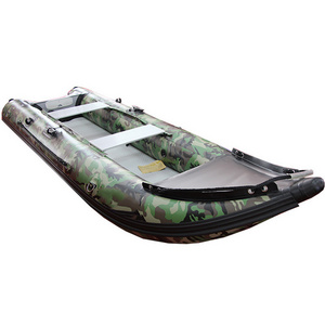 High quality camo color inflatable Kaboat PVC inflatable fishing kayak boat 12ft 14ft