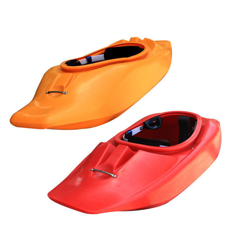 Mini size kayak boat plastic 6FT 1.9m red rigid fat kayak for fishing leisure