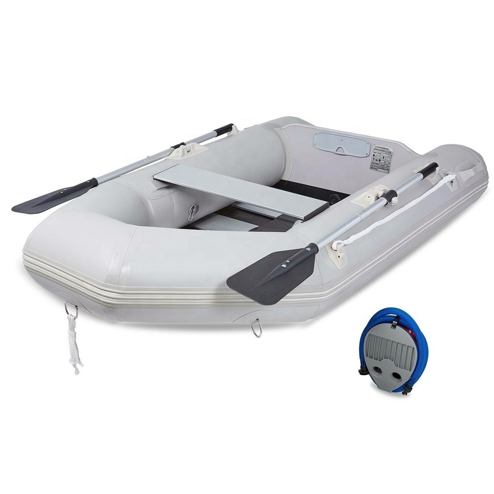 PVC Inflatable Boat Tender 230 cm Rowing Boat Yacht Tender Small Fishing Boat 7.5 feet 7 1/2ft