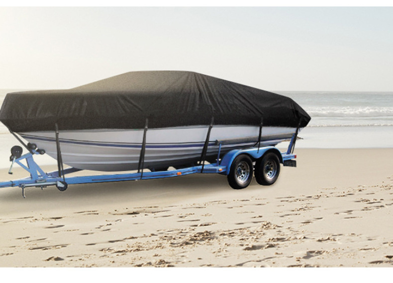 Boat Cover 20-22ft Heavy Duty Waterproof Trailerable UV Resistant Marine Grade Outboard Cover Compatible for Bass Boat