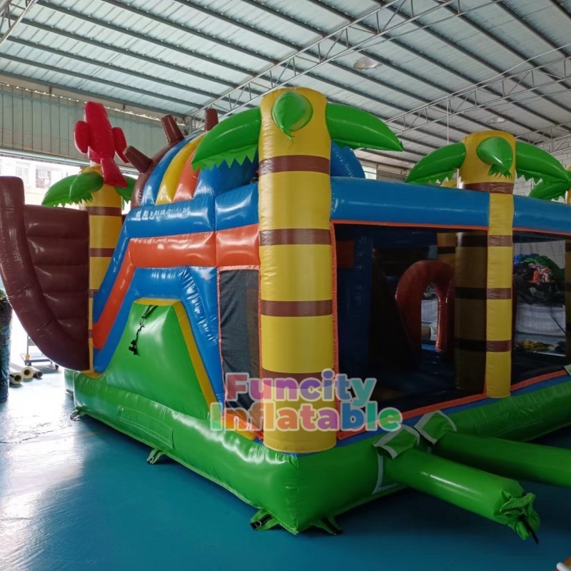 Custom Design Pirate Theme Inflatable Bouncy Slide Inflatable bouncer House for Party Use