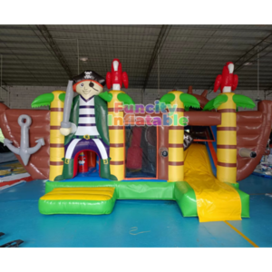 Custom Design Pirate Theme Inflatable Bouncy Slide Inflatable bouncer House for Party Use