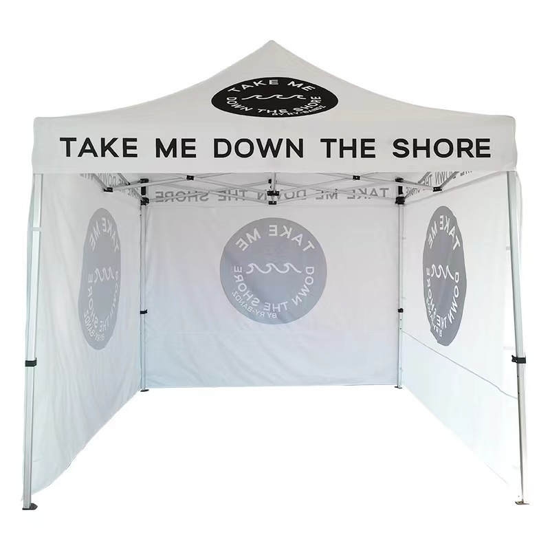 Custom Commercial Outdoor Steel Glamping Trade Show Pop Up Canopy foldable Beach Party gazebo tent canopy