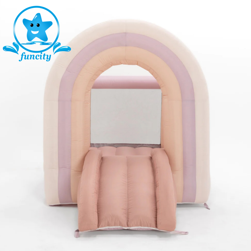 2024 hot selling Moonwalk toddler party rentals mini white bounce house Wedding Bouncer Castle Inflatable Bouncy House