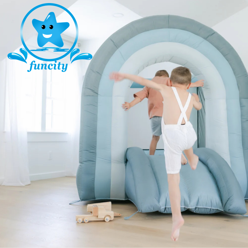 2024 hot selling Moonwalk toddler party rentals mini white bounce house Wedding Bouncer Castle Inflatable Bouncy House