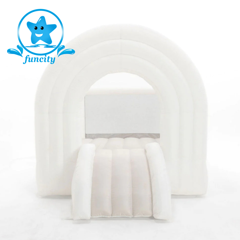 2024 hot selling Moonwalk toddler party rentals mini white bounce house Wedding Bouncer Castle Inflatable Bouncy House