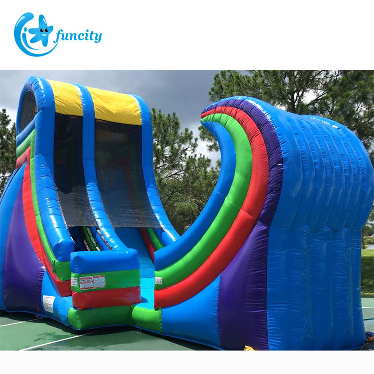 Popular The Rampage Water Slide Rampage Half Pipe Slide Giant Inflatable Slide For Sale