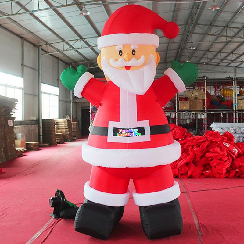 Hot Selling Outdoor drive in Christmas Decoration AD Inflatable Santa Inflatable