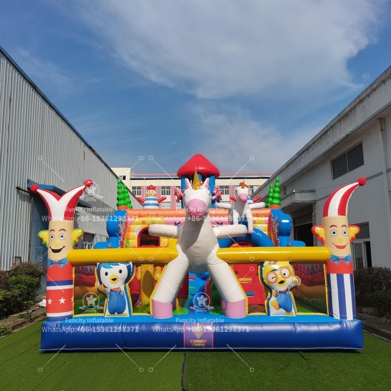 Jumping Castle Air Bouncer Water Slide Combo Bouncing Castle Commercial Inflatable Playground Outdoor For Kids