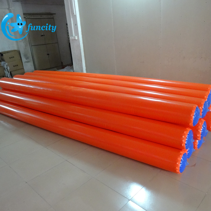 Customized 2mL*0.25mW water buoys inflatable floating tube for water park games