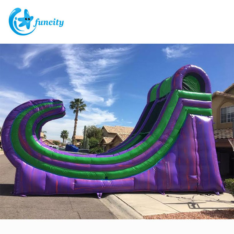 Popular The Rampage Water Slide Rampage Half Pipe Slide Giant Inflatable Slide For Sale