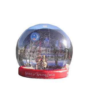 Inflatable Human Size Snow Globe For Christmas/Giant Inflatable Snow Globe For Outdoor