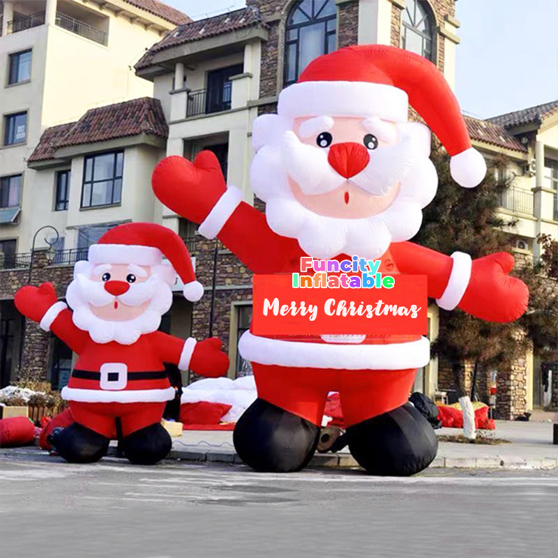 Hot Selling Outdoor drive in Christmas Decoration AD Inflatable Santa Inflatable