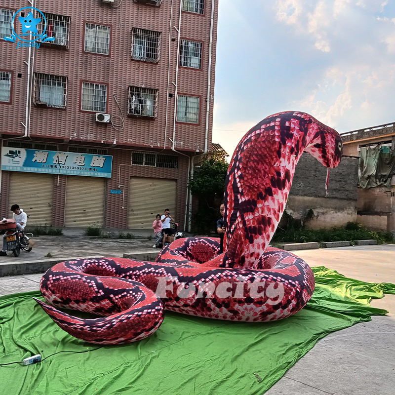 Outdoor commercial inflatable  rabbit decorative advertising model inflatable snake, model for sale