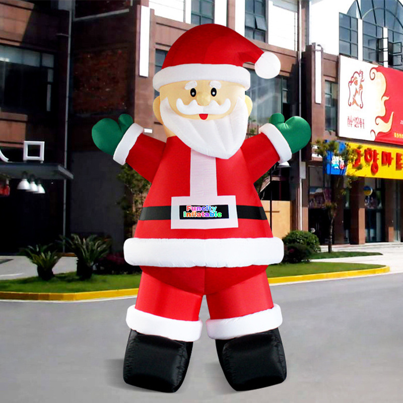 Hot Selling Outdoor drive in Christmas Decoration AD Inflatable Santa Inflatable