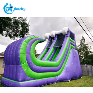 Popular The Rampage Water Slide Rampage Half Pipe Slide Giant Inflatable Slide For Sale