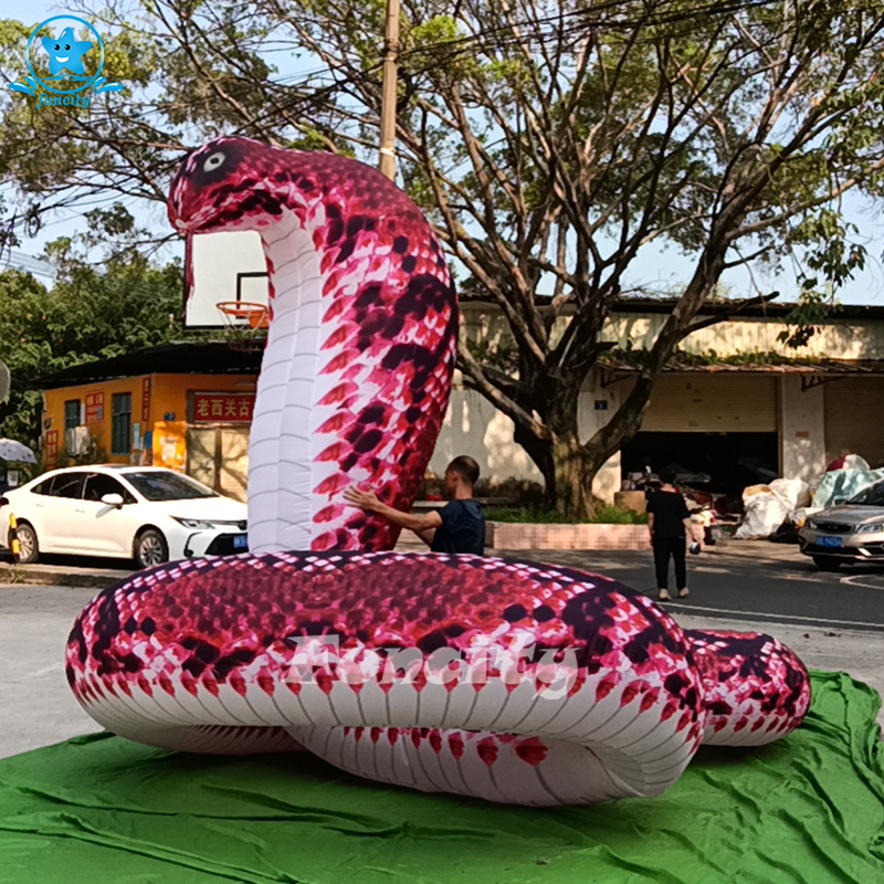 Outdoor commercial inflatable  rabbit decorative advertising model inflatable snake, model for sale