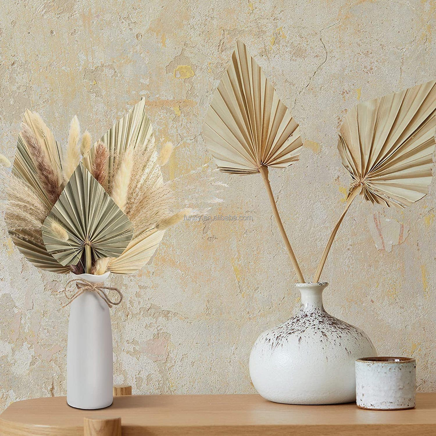 Fast Delivery Pampas Artificial Dried Flower Leaf Decorative Preserved Leaf Palm Tree Leaves