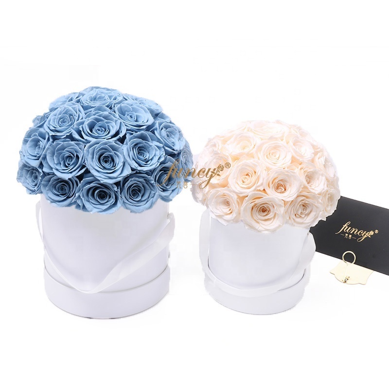 Preserved Eternal Rose Arrangement in Gift Box Forever Immortal Rosas Preservadas