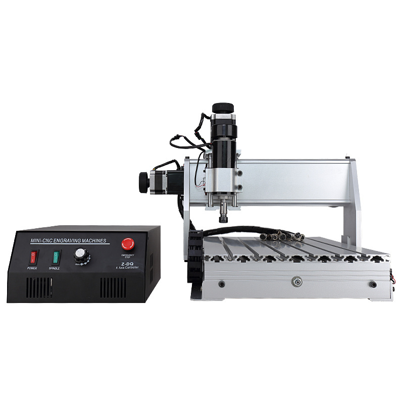 China Hot sales cnc machines 3040 4 Axis cutting CNC metal milling router engraving machine 500w water cooled spindle