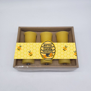 Funday High Quality Factory Wholesale Organic Handmade Beeswax Luxury Candle  beeswax tealight candles