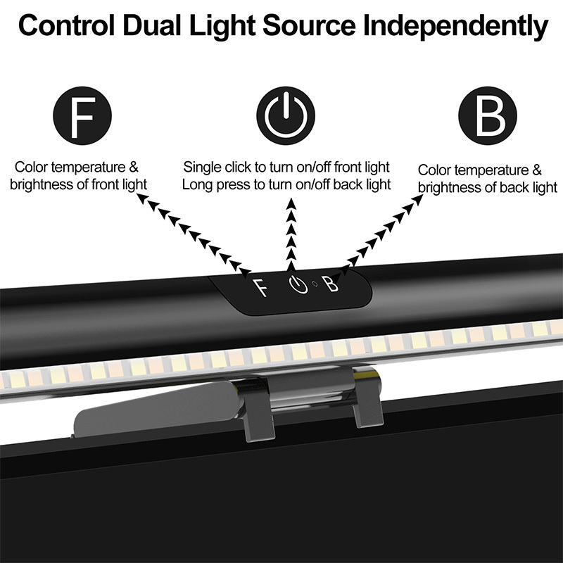 41CM Long PC Monitor Screen Bar Hanging Smart Home Light Laptop Led Clip Desk Lamp Led Computer Monitor Light Bar