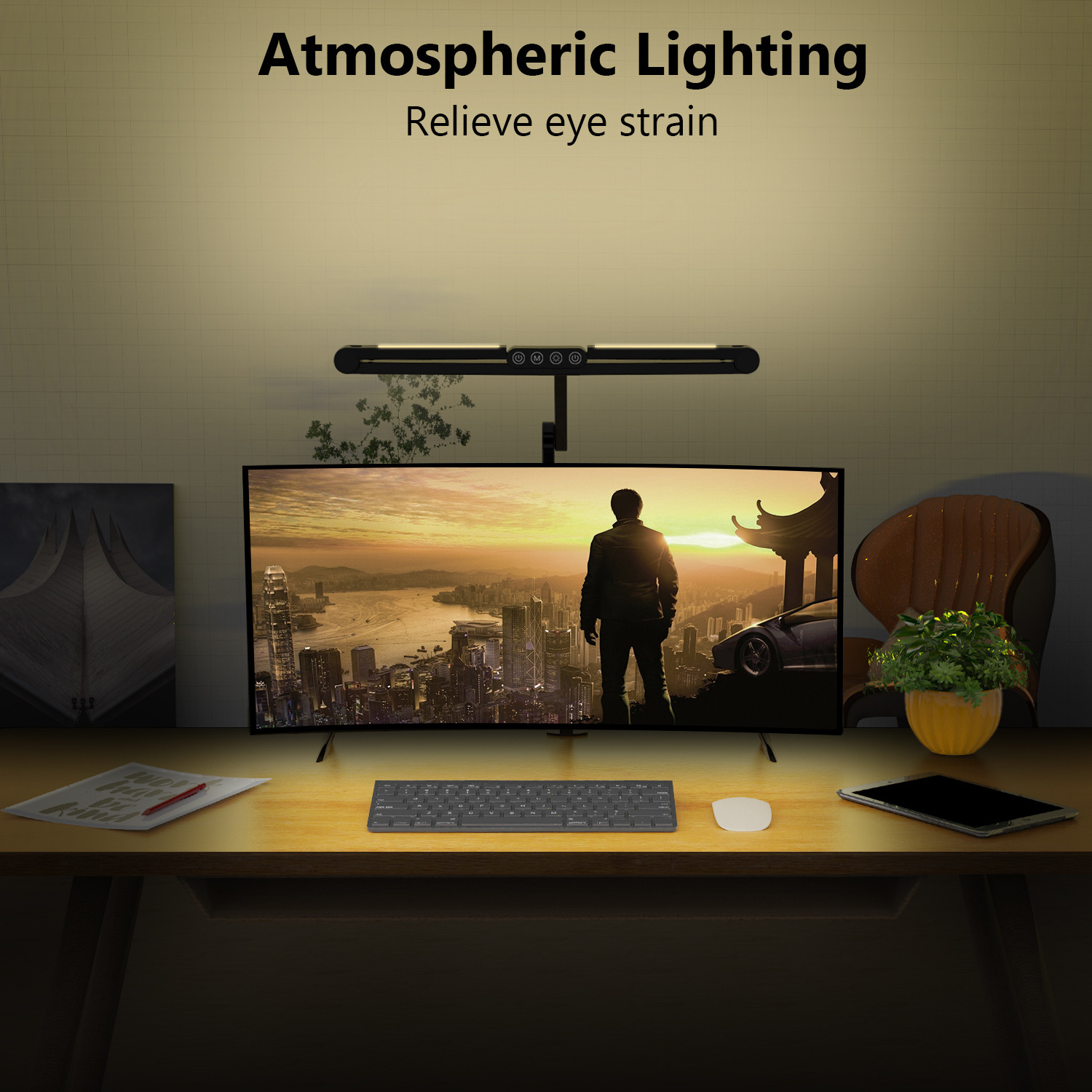 Luxury Design creativity indoor bedroom bedside computer office work reading study learning touch desk lighting led table lamp